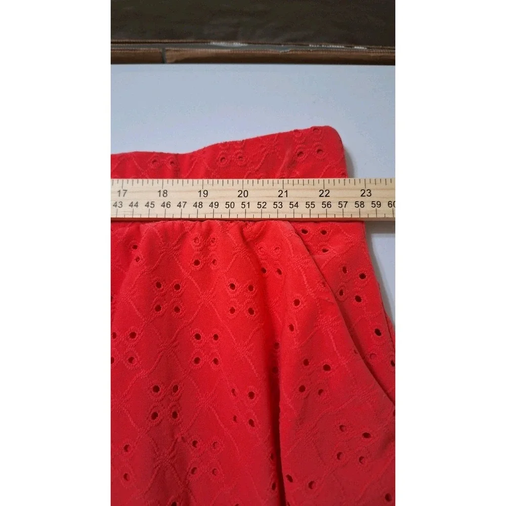 Torrid Skater Skirt Knit Eyelet Pink‎ Plus Size 4 Cottagecore